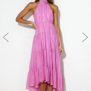 High low dress with low back.